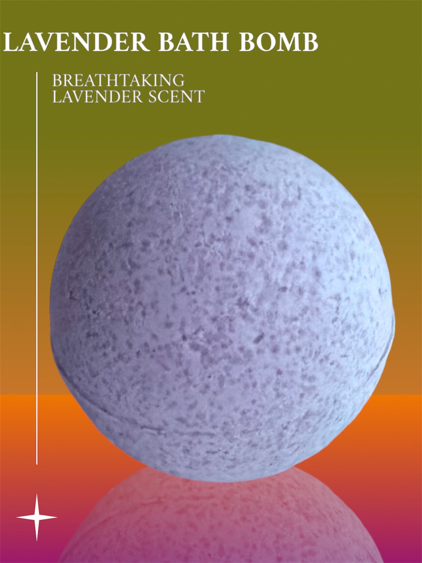 Large Lavender Bath Bomb (6oz) - USA Handmade With Natural Ingredients Souk