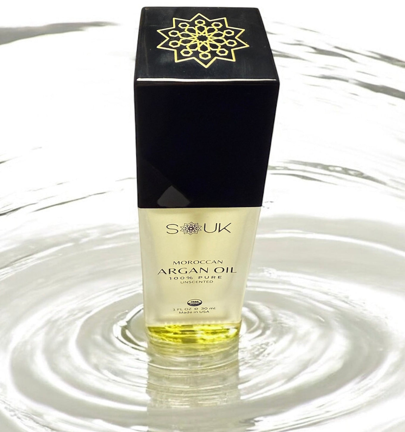 Moroccan Argan Oil - 100% Pure, Unscented, and USDA Organic (1fl oz) Souk