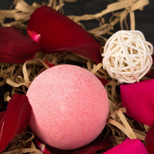 Large Rose Bath Bomb (2.75 in) - USA Handmade With Natural Ingredients Souk